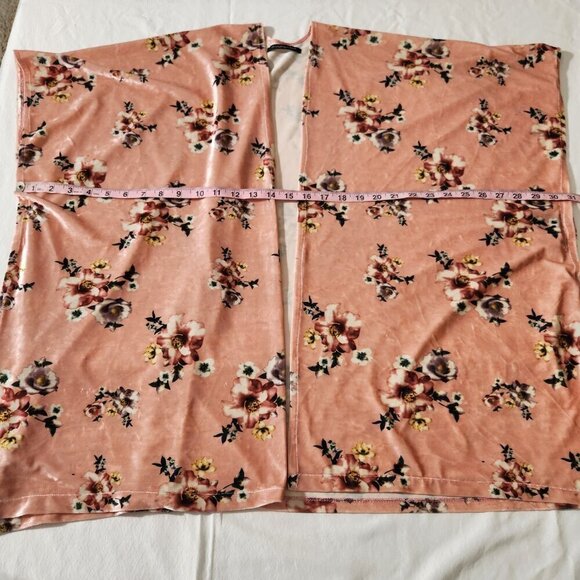 Do Everything in Love Women's One Size Velour Floral Kimono Cardigan Cover-Up - Picture 12 of 16